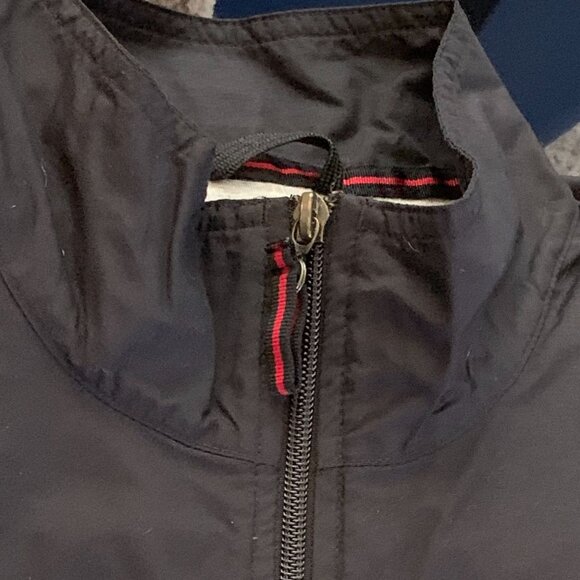 Vintage 90’s Nike Full Zip Windbreaker Jacket Men's 2XL Black White Y2K Swoosh - Picture 6 of 14